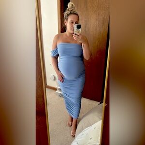 NWT Club L London Blue Maternity Dress UK size 6